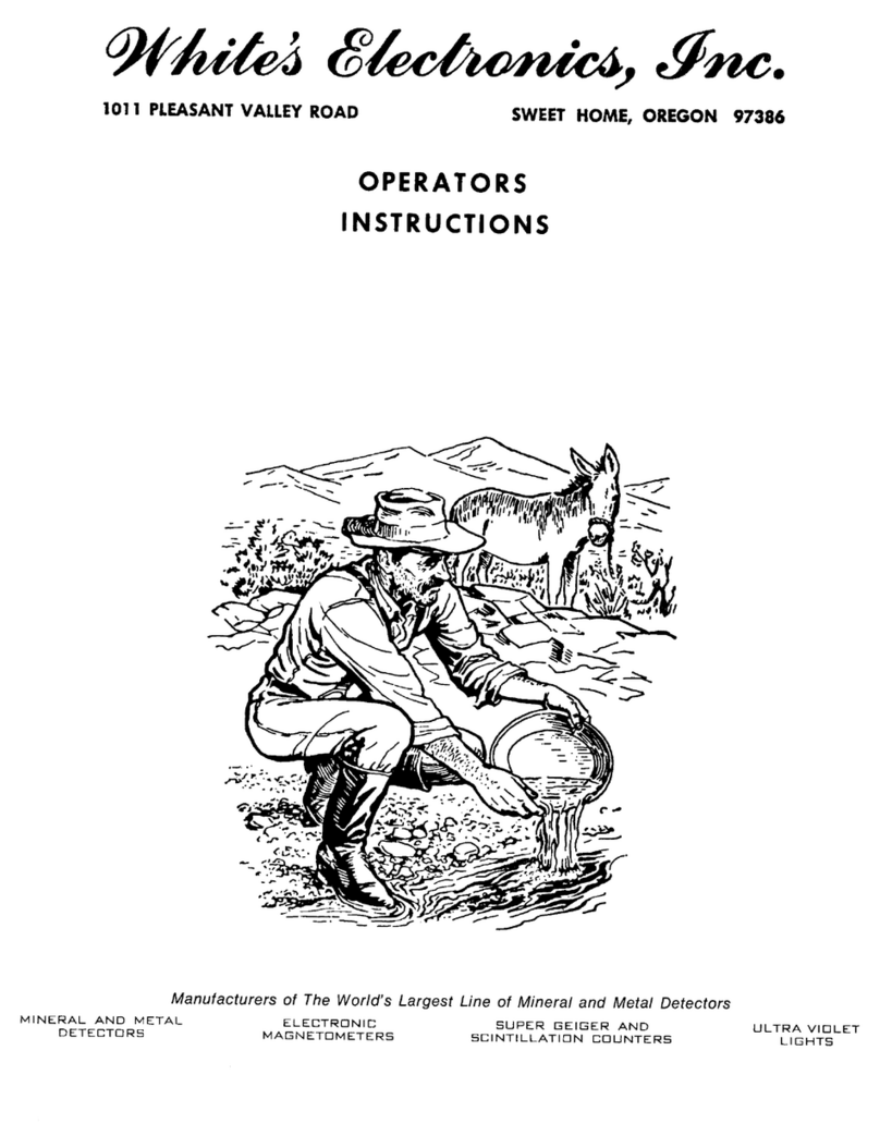 White’s Electronics Coinmaster 2/DB Operator instructions