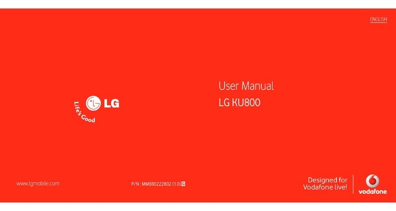 LG Chocolate KU800 User manual