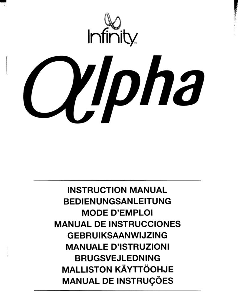 Infinity Alpha Series instruction manual