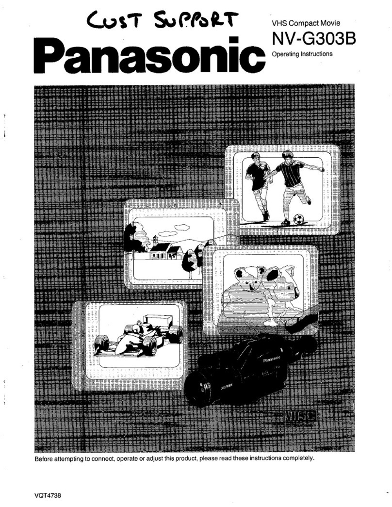 Panasonic NV-G303B operating instructions
