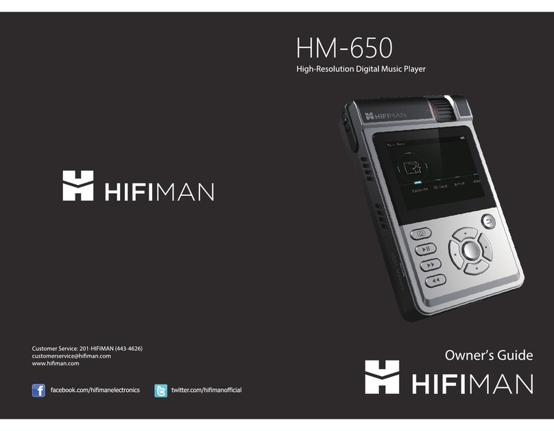 HiFiMAN M-650 User manual