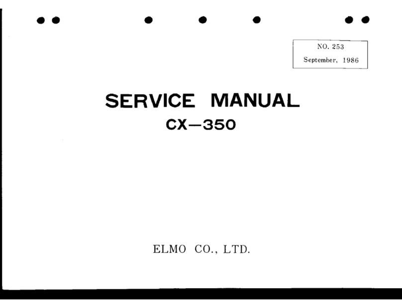 Elmo CX-350 Xenon Service manual