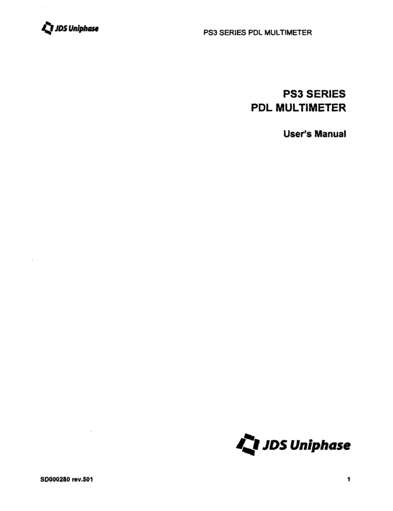 JDS Uniphase PS3 series user manual JDS Uniphase PS3 series user manual