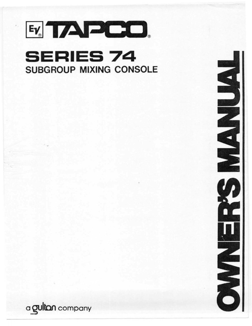 Tapco 74 series user manual