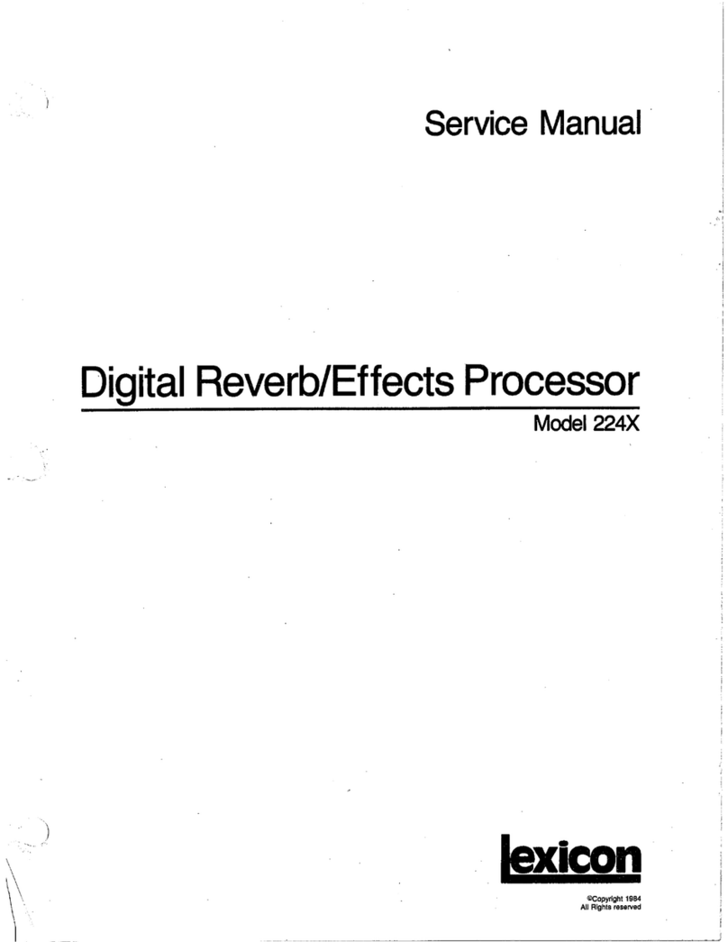 Lexicon 224X User manual