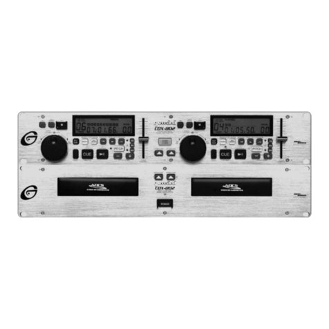 Gemini CDX-802 User manual