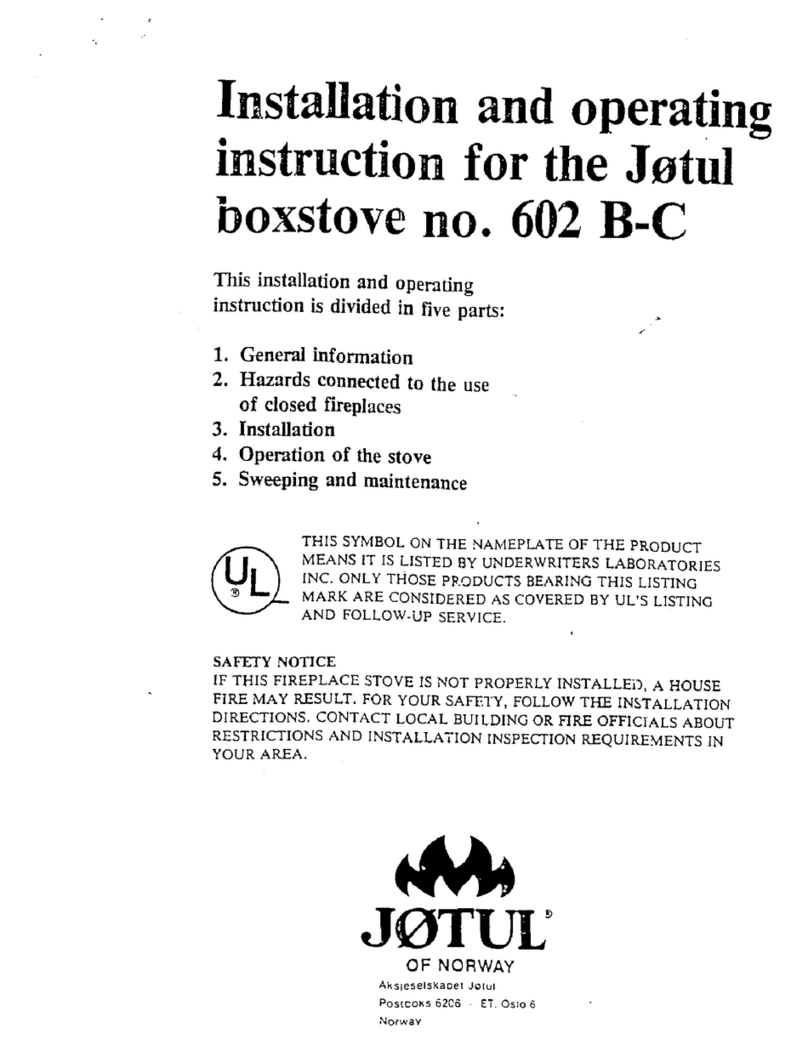Jøtul 602 B-C Setup guide