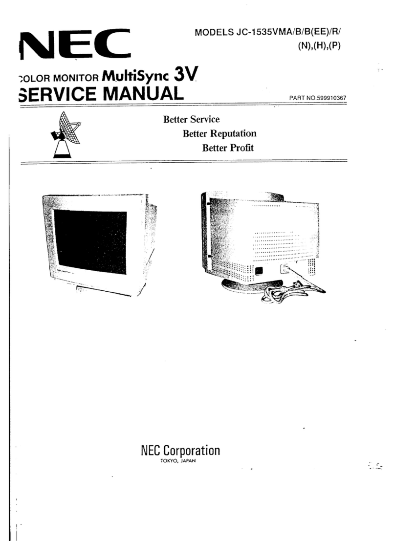 NEC MultiSync 3V JC-1535VMA/B/R User manual