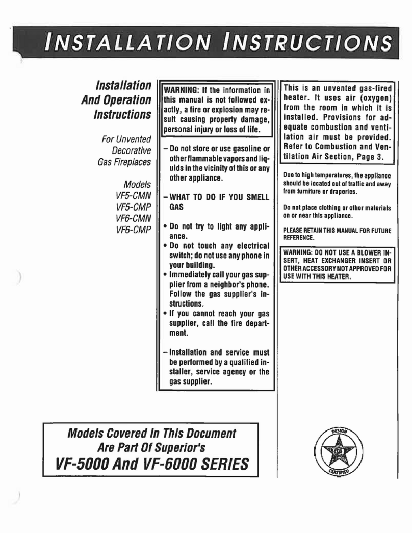 Superior VF5-CMN installation instructions