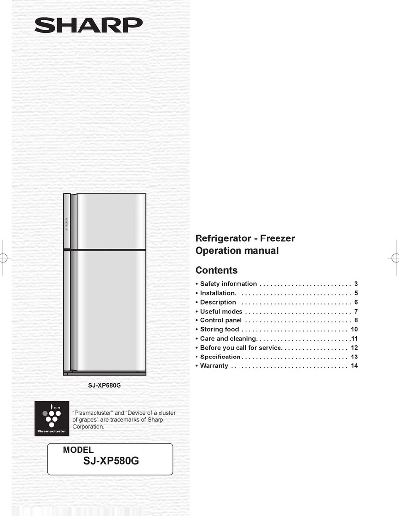 Sharp SJ-XP580G User manual