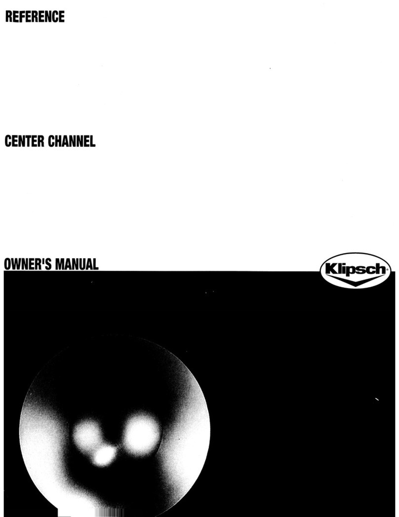 Klipsch Reference series User manual