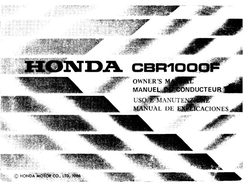 Honda CBR 1000F owner's manual