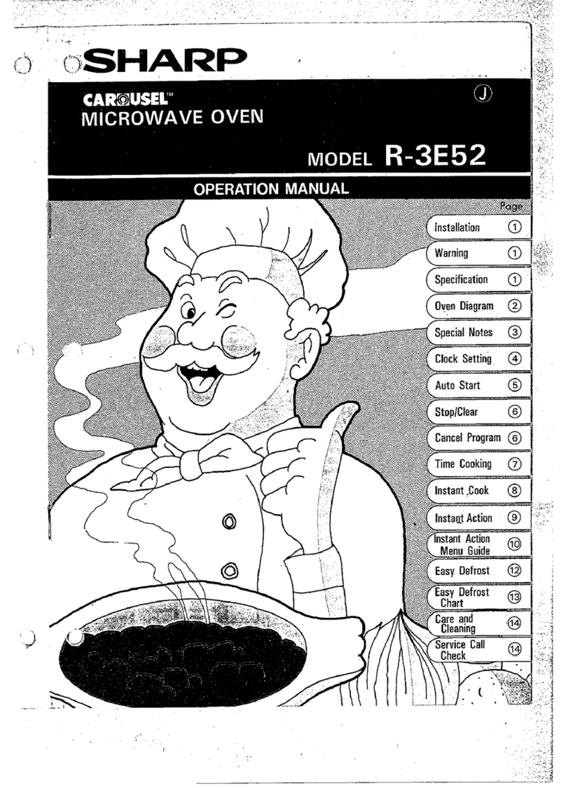 Sharp R-3E52 User manual Sharp R-3E52 User manual