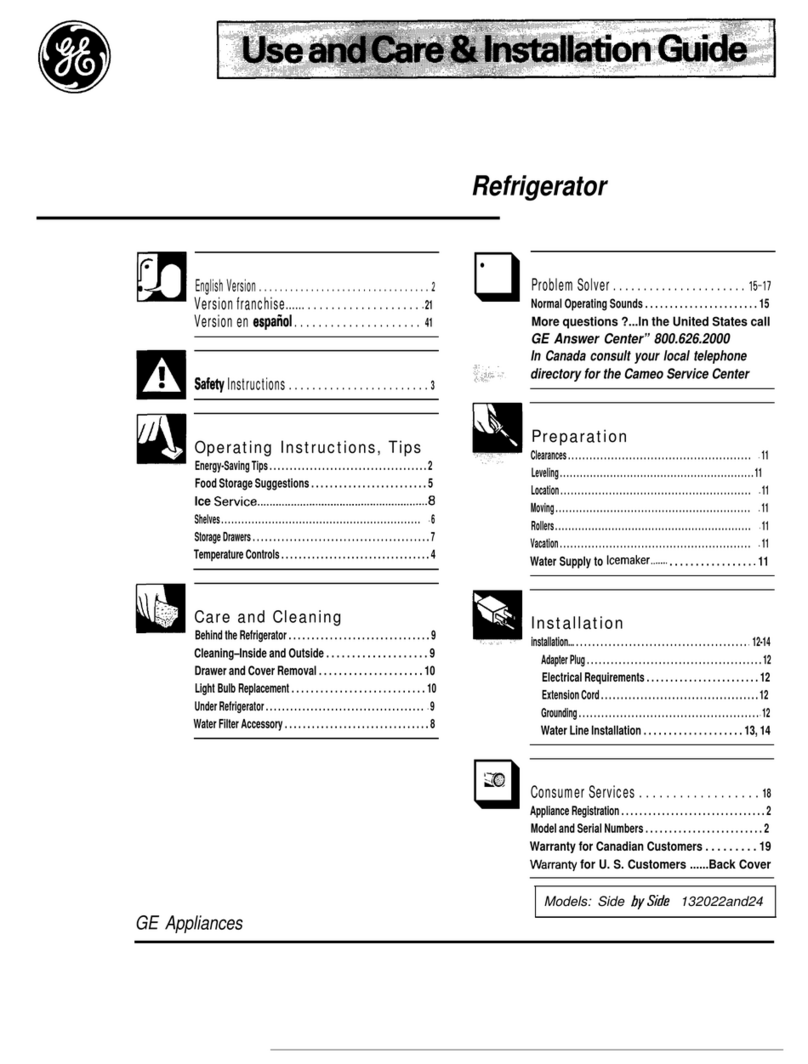 GE Side by Side 20 Dispenser Training manual