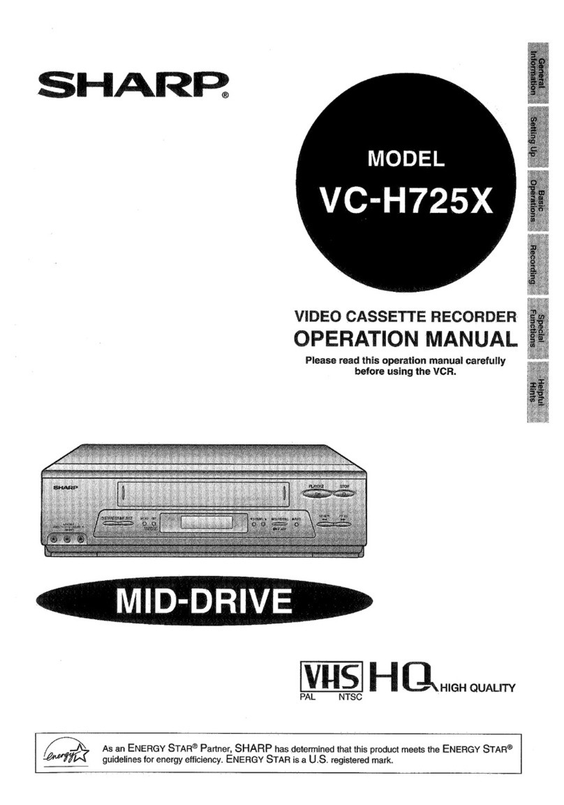 Sharp VC-H725X Operation manual