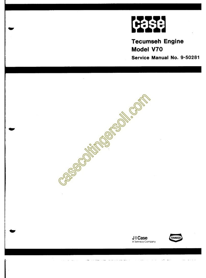 Case V70 Tecumseh User manual