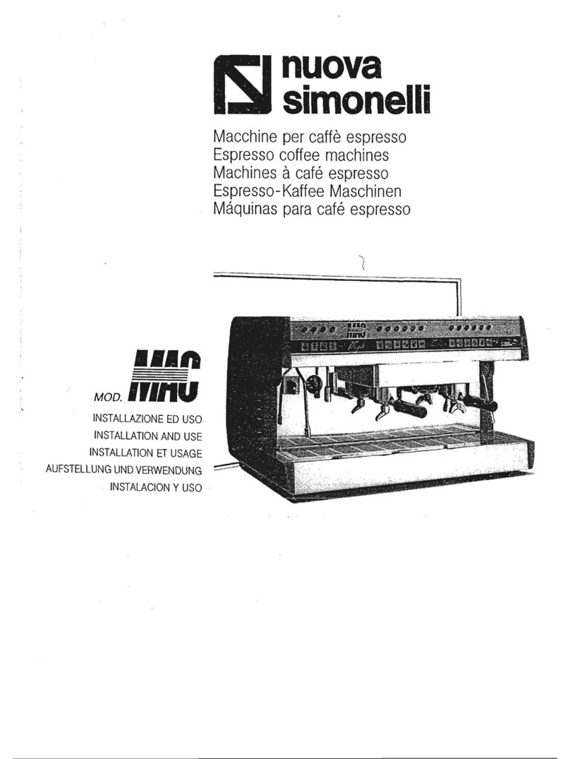 Nuova Simonelli MAC Installation and use