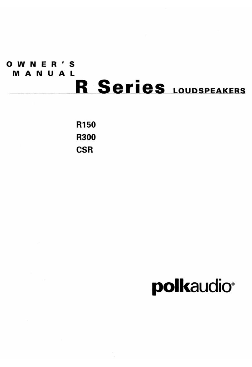 Polk Audio R150 User manual