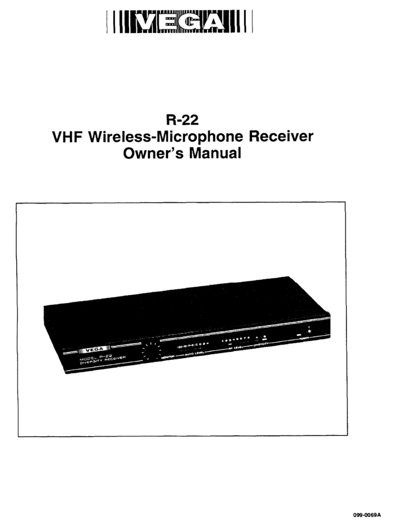 Vega R-22 User manual