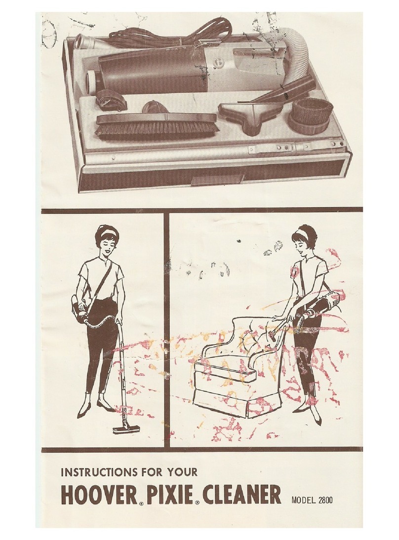 Hoover Pixie 2800 instructions