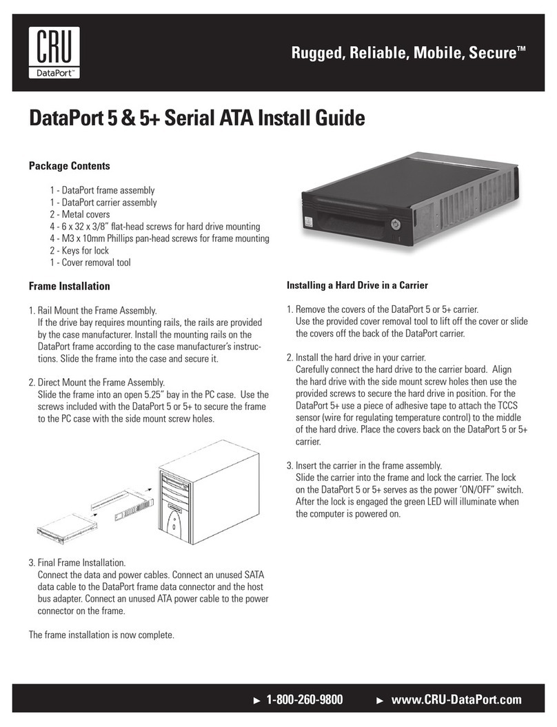 CRU Dataport DataPort 5 User manual CRU Dataport DataPort 5 User manual