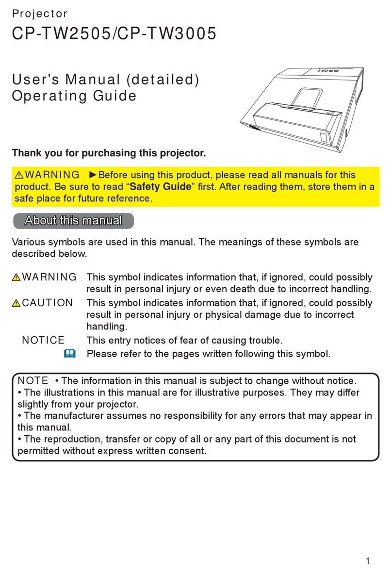 Hitachi CP-TW2505 user manual