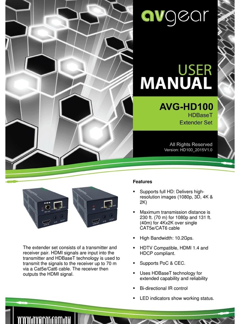 AVGear AVG-HD100 user manual