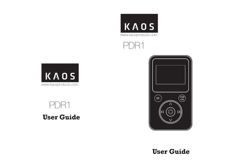 Kaos PDR1 User manual