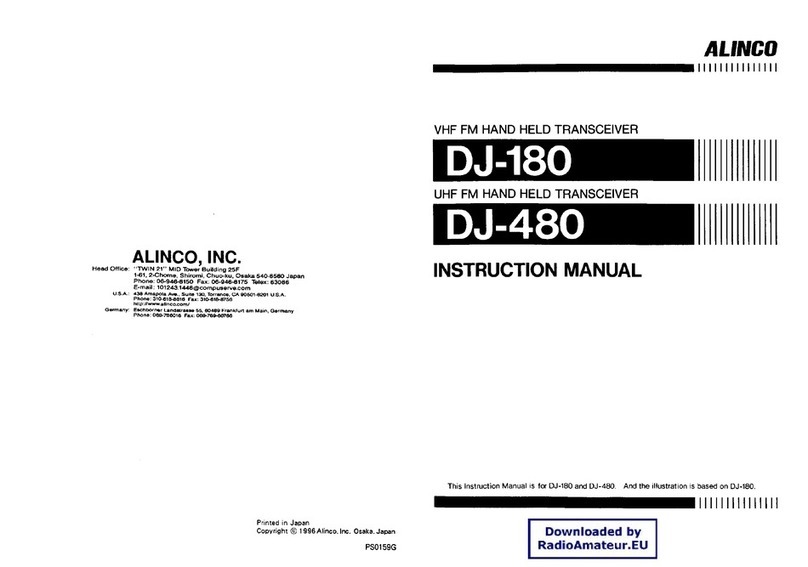 Alinco DJ-140 User manual