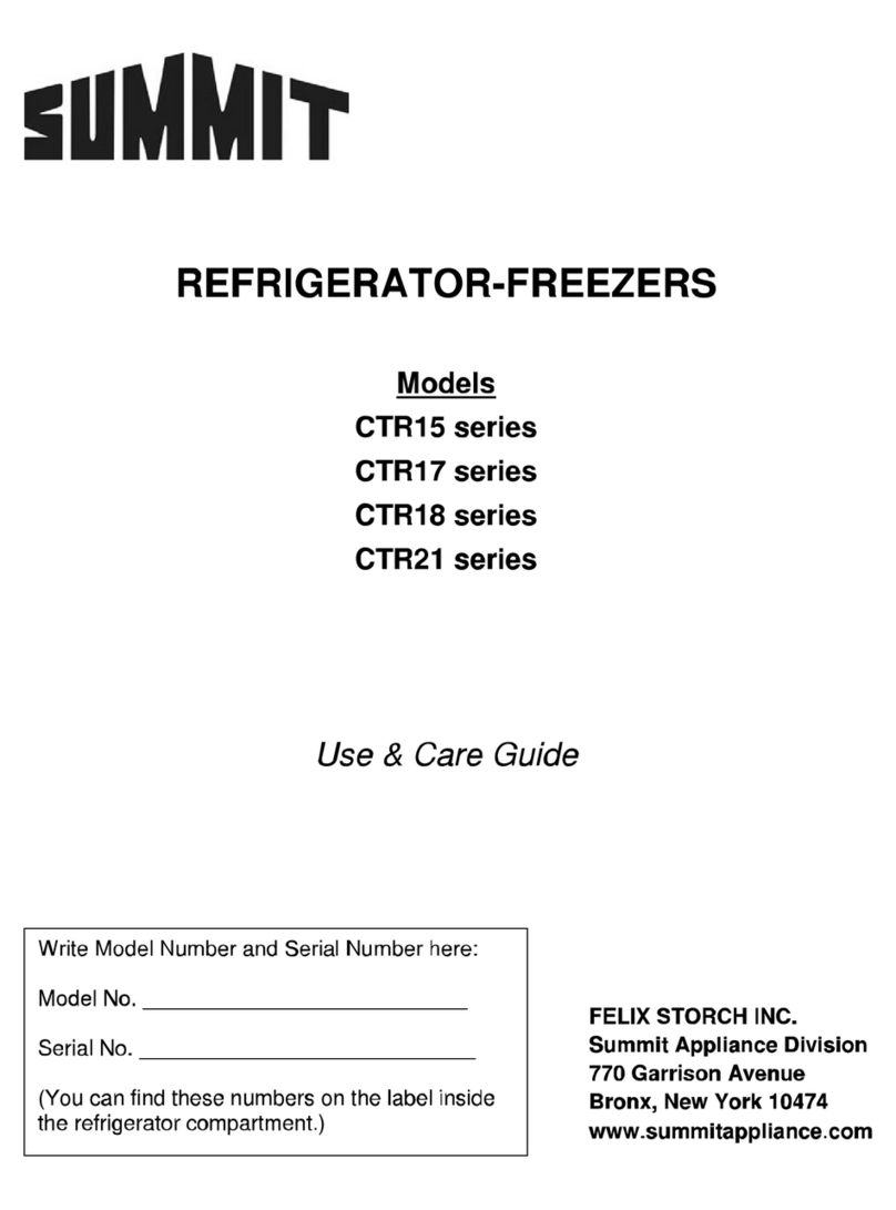 Summit CTR15 series Use & care guide