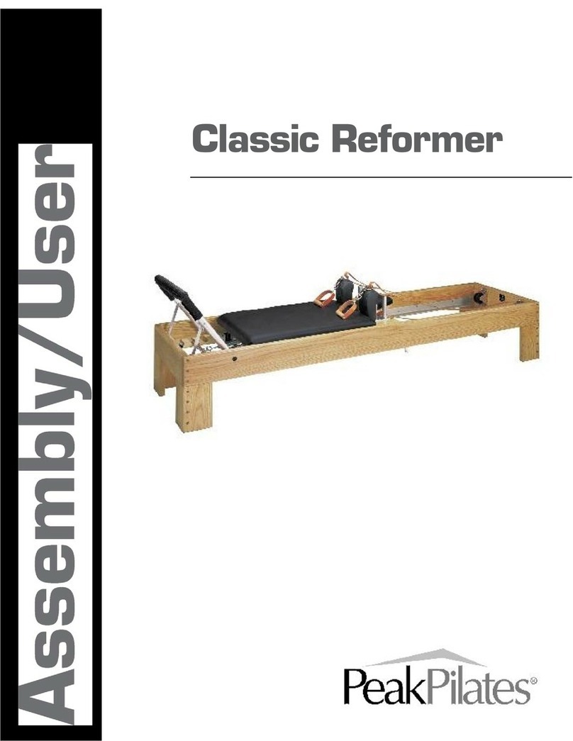 Peak Pilates Classic Reformer Assembly and user's manual