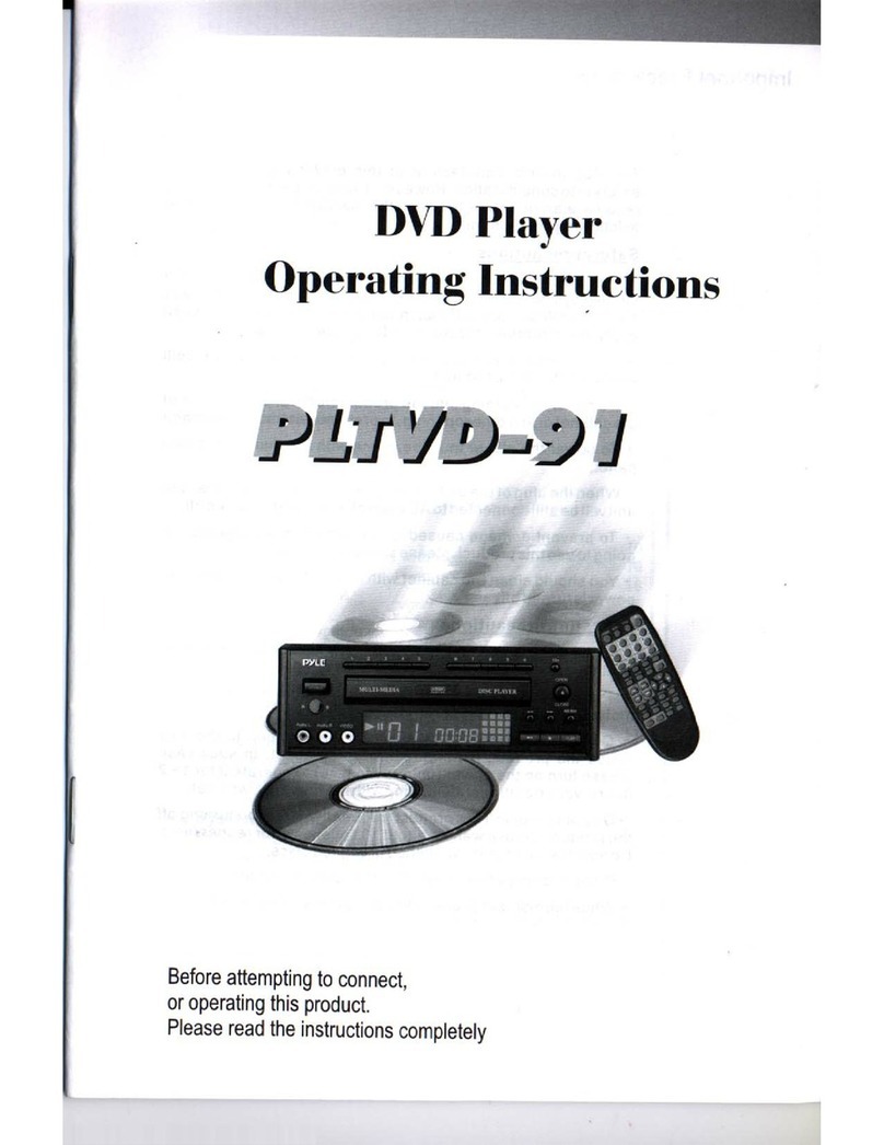 Pyle PLTVD-91 User manual