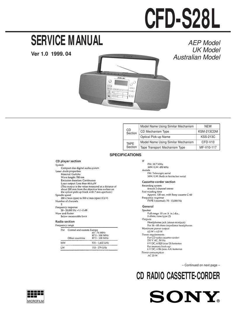 Sony CFD-S28L User manual