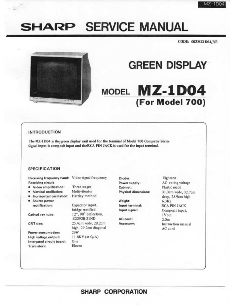 Sharp mz-1d04 User manual