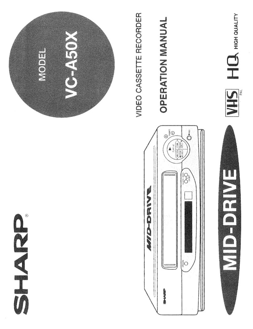 Sharp VC-A50X Operation manual
