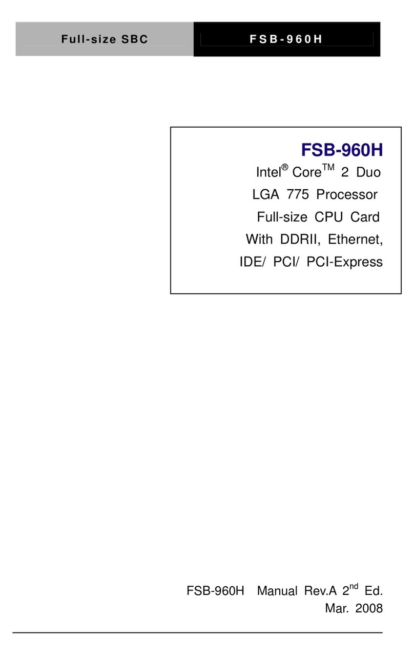Aaeon FSB-960H user manual