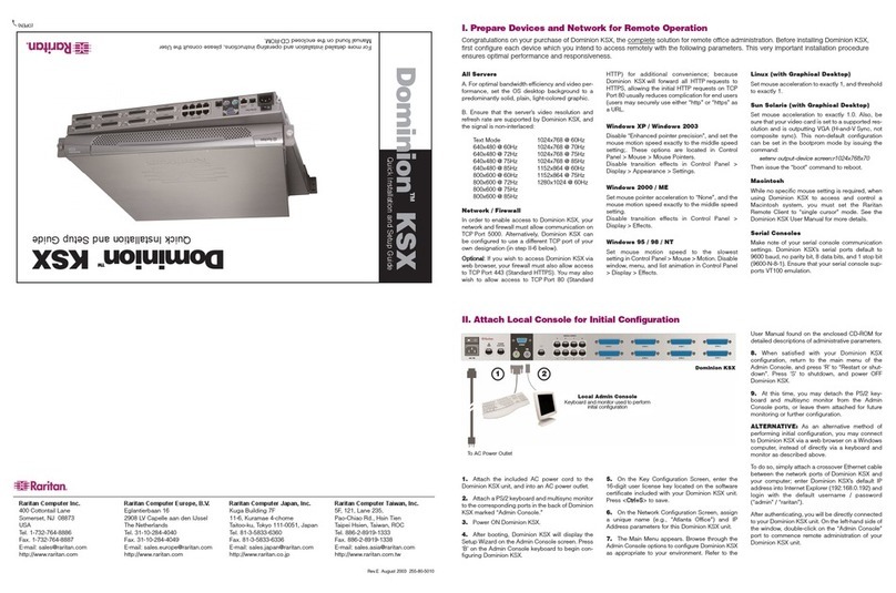 Raritan DOMINION KSX - User manual