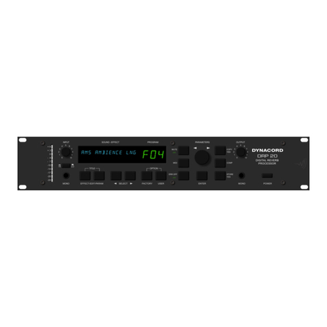 Dynacord DRP 20 X operating manual