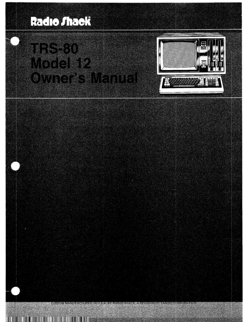 Radio Shack TRS-80 Model 12 User manual