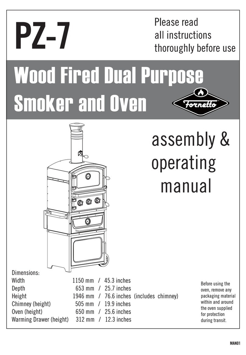 Fornetto PZ-7 Assembly & operating manual