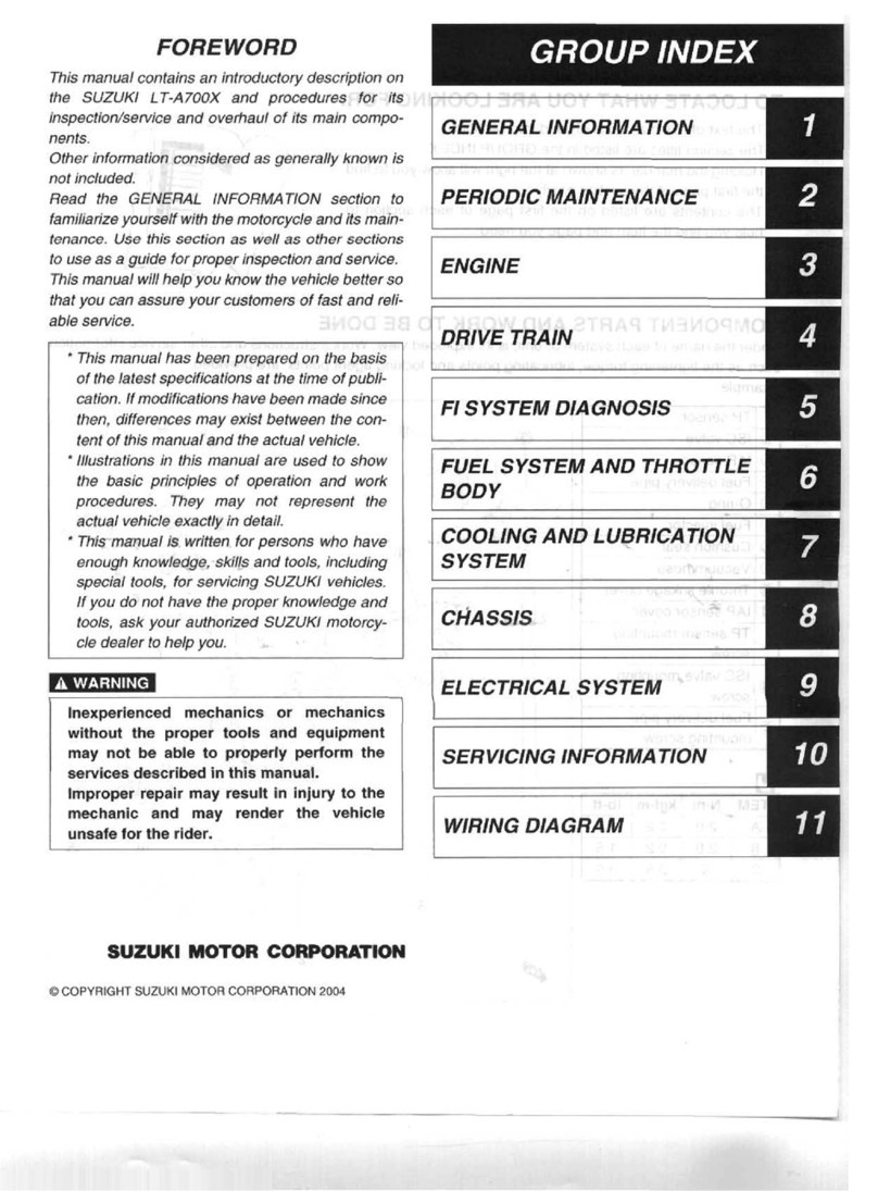 Suzuki LT-A700X User manual Suzuki LT-A700X User manual