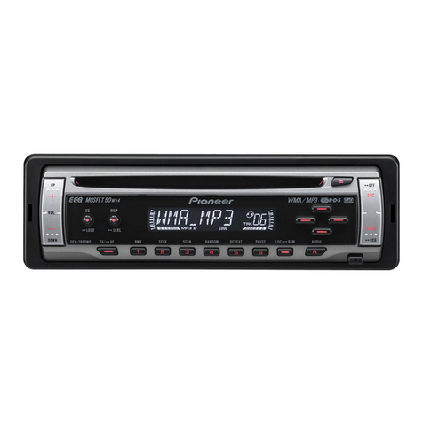 Pioneer DEH 2800MP - Radio / CD User manual Pioneer DEH 2800MP - Radio / CD User manual