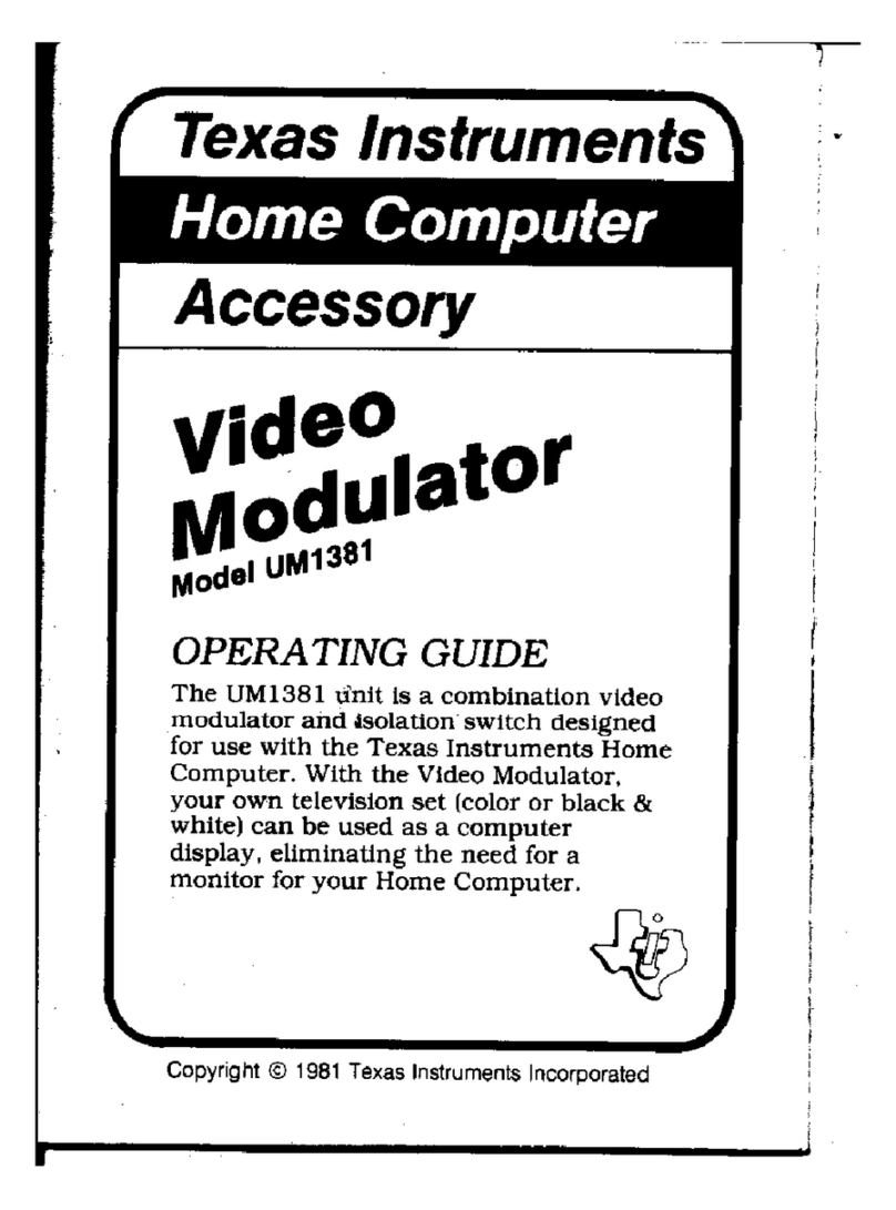 Texas Instruments UM1381 operating guide