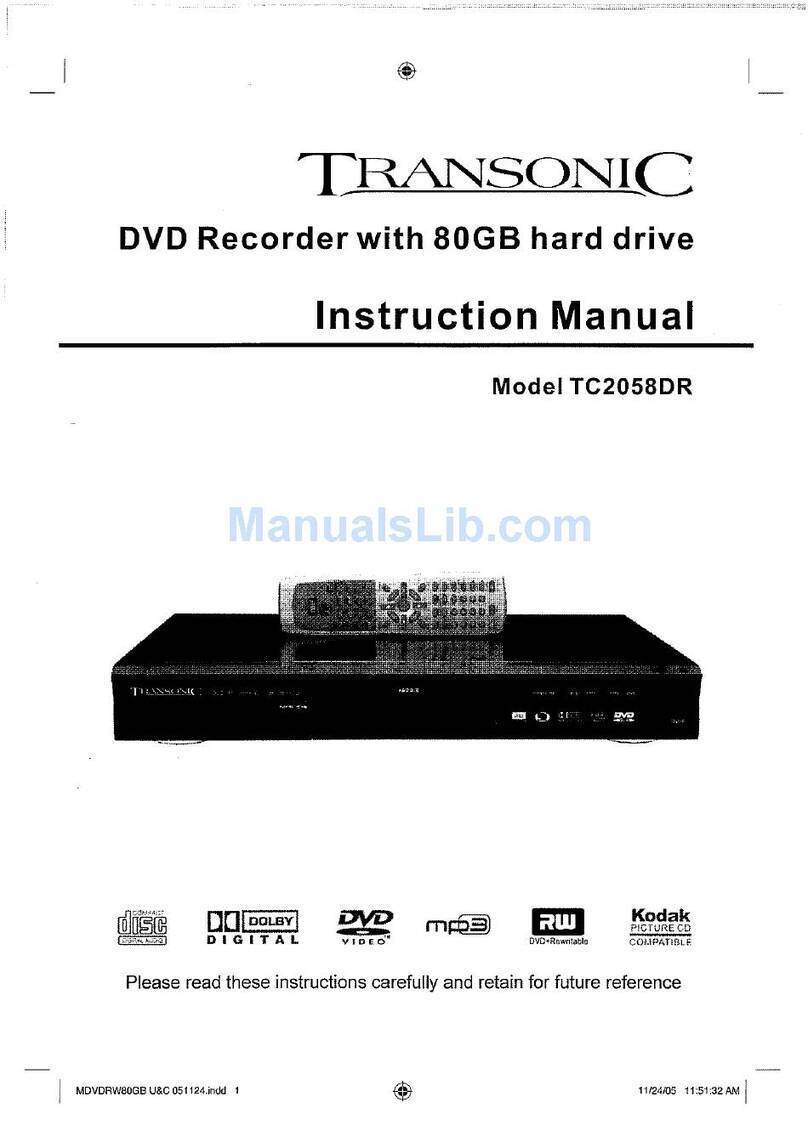 Transonic TC2058DR instruction manual