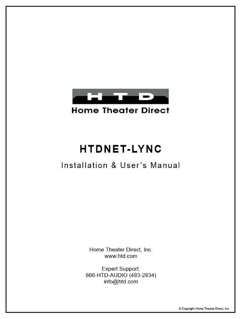 HTD HTDNET-LYNC Installation & user manual HTD HTDNET-LYNC Installation & user manual