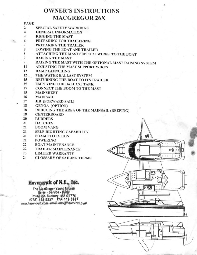 MACGREGOR 26X User manual