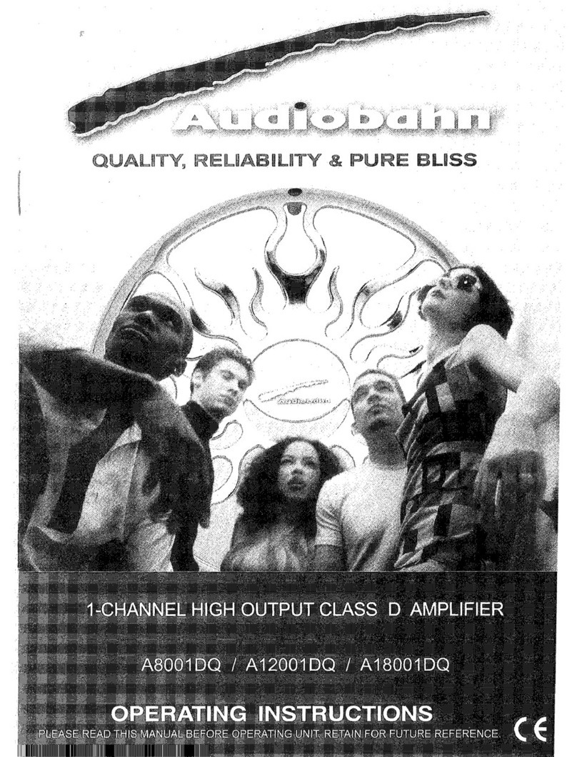 AudioBahn A8001DQ operating instructions