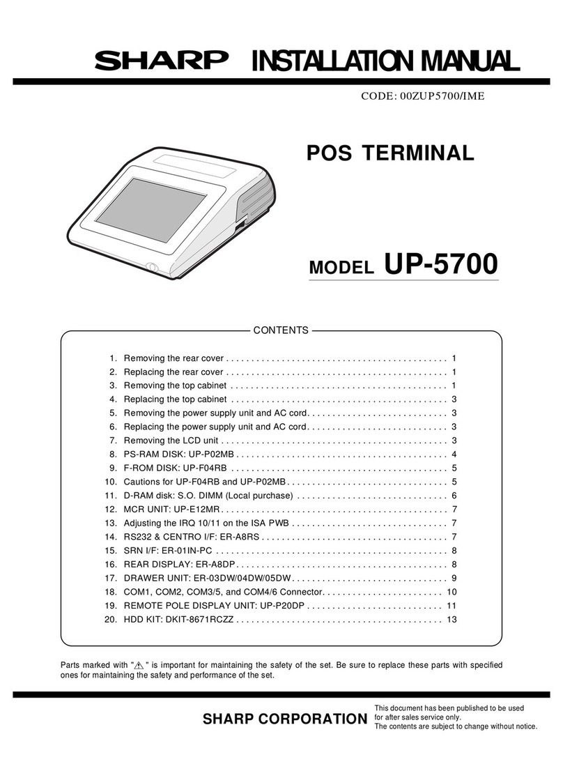 Sharp UP-5700 User manual