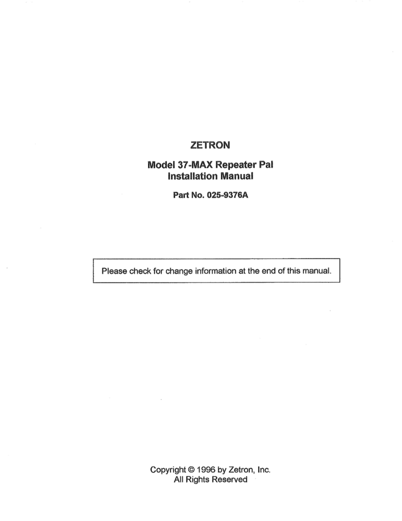 ZETRON 37-MAX installation manual