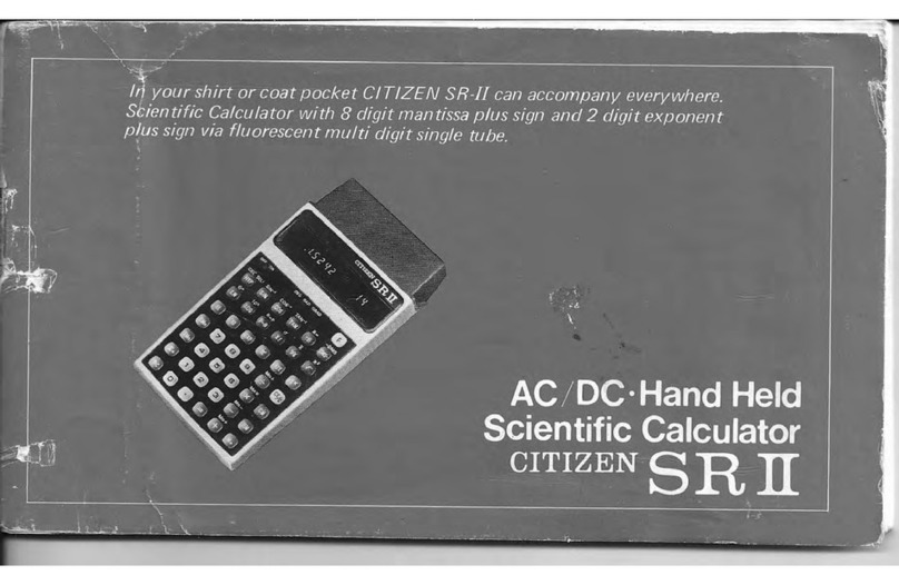 Citizen XR II User manual